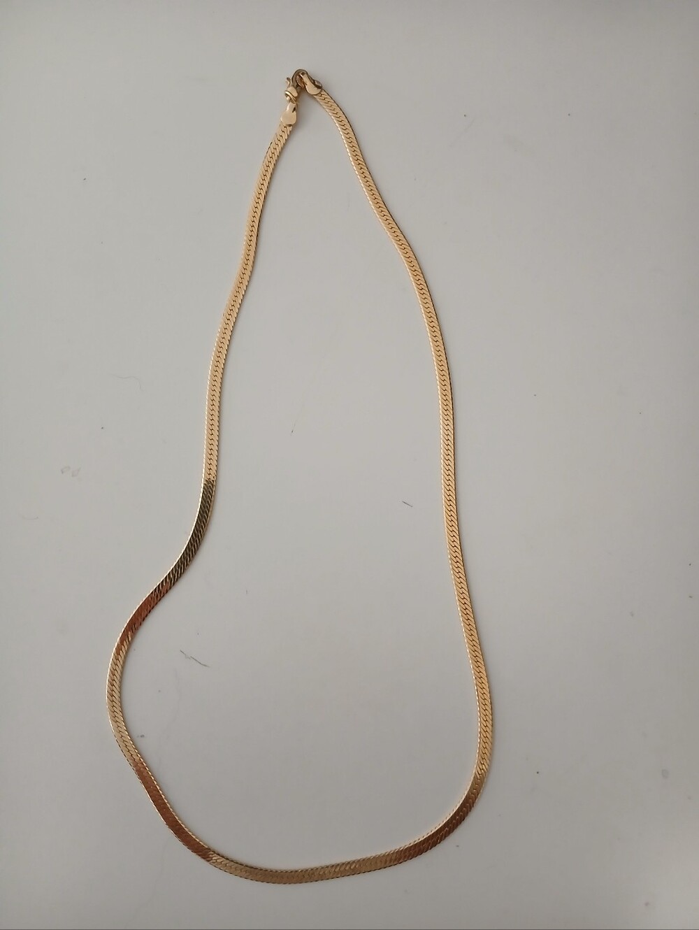 Elegant Gold Tone Snake Chain Necklace - Women